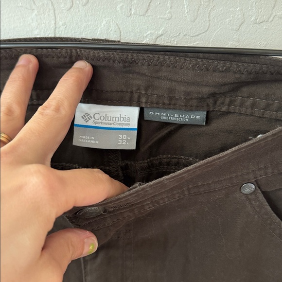 Columbia Men’s Omni Shade Sun Protection Brown Outdoor Pants 38x32 - Picture 4 of 5